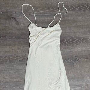 Aritzia White Maxi Dress Boho Adjustable Straps